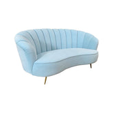 Aria Loveseat - Light Blue RENTAL